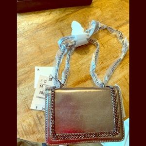 Small pewter shoulder bag - new